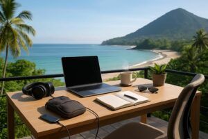 découvrez comment aménager un setup digital nomad efficace pour travailler confortablement et productivement où que vous soyez.