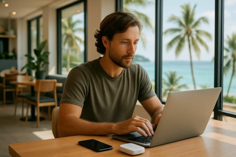 découvrez des astuces pratiques pour rester connecté à internet lors de vos voyages en tant que digital nomad et profitez d'une connexion fiable partout dans le monde.