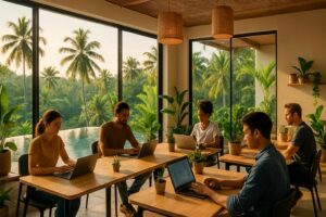 découvrez les meilleurs espaces de coworking à bali pour travailler à distance dans un environnement inspirant, alliant confort, connectivité et cadre paradisiaque.